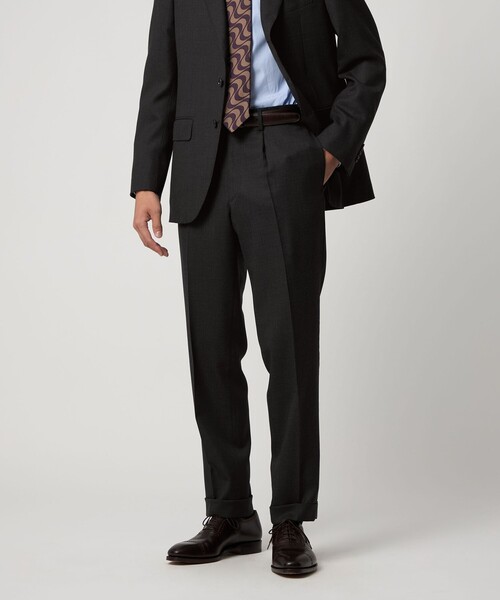 山栄 バーズアイ シングル3ボタン スーツ REGULAR MODEL‐ストレッチ