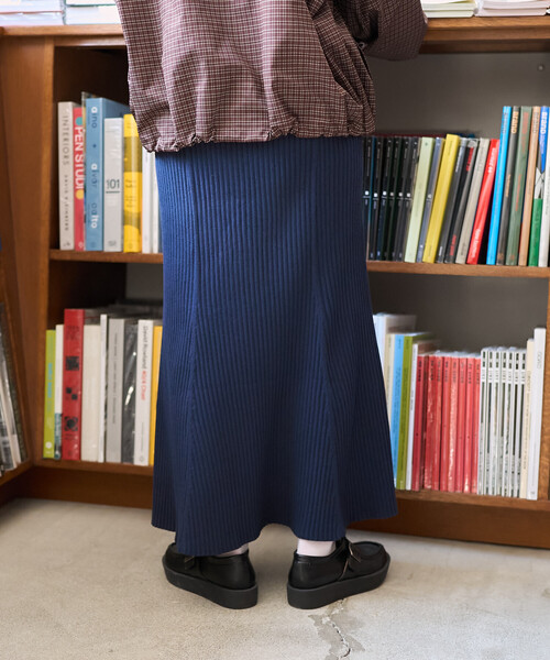 FREAK'S STORE（フリークスストア）の「＜新色追加＞ リブマーメイドスカート/ニットスカート（スカート・レディース・グレー/ブラック/レッド/ネイビー/ブラウン・ﾌﾘ-）」の12枚目の写真