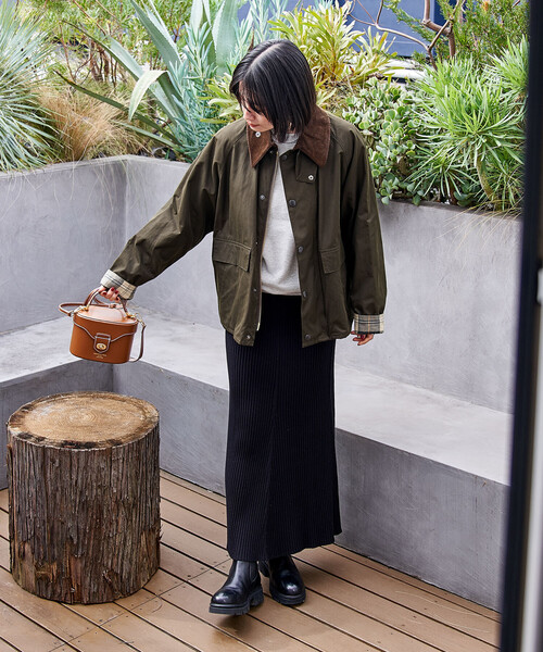 FREAK'S STORE（フリークスストア）の「＜新色追加＞ リブマーメイドスカート/ニットスカート（スカート・レディース・グレー/ブラック/レッド/ネイビー/ブラウン・ﾌﾘ-）」の19枚目の写真