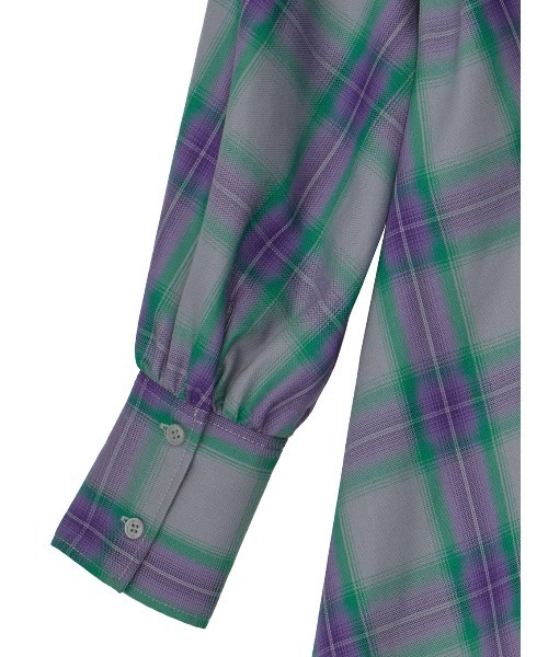 セール】3WAY OMBRE CHECK FLARE DRESS（ワンピース）｜Ameri（アメリ