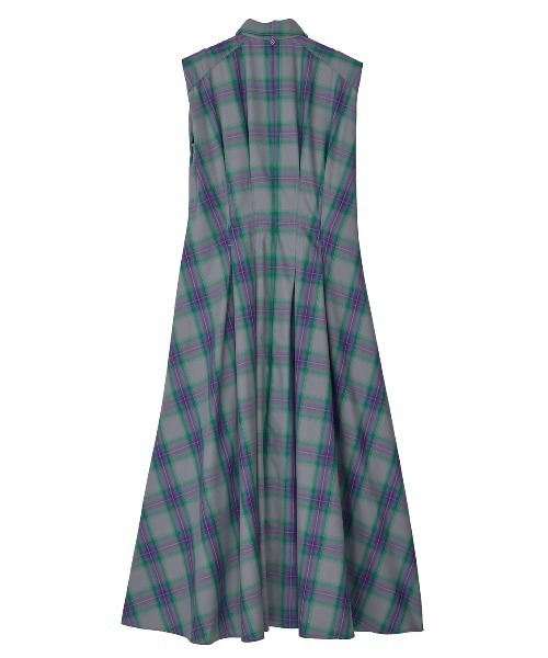 セール】3WAY OMBRE CHECK FLARE DRESS（ワンピース）｜Ameri（アメリ