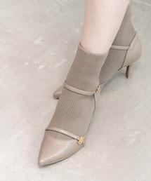 RANDA | パンプスライクニットドッキングブーツ(ブーツ)