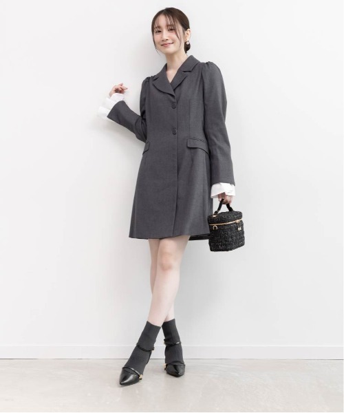 RANDA（ランダ）の「パンプスライクニットドッキングブーツ（ブーツ・レディース・グレー/ブラック/グレイッシュベージュ・M/L/LL/S）」の21枚目の写真