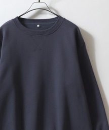 Organic Cotton Brushed-Fleece Sweatshirt / オーガニックコットン 裏起毛 スウェット トレーナー メンズ レディース トップス 無地 秋冬