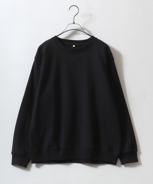 ANPAS(アンパス)の「Organic Cotton Fleece Lining SweatShirt/オーガニックコットン 裏起毛 スウェット トレーナー メンズ レディース(スウェット・メンズ・ホワイト/マスタード/ネイビー/ブラック/オリーブ/グレー/アッシュブラウン/ブルー・M/L/LL)」の10枚目の写真