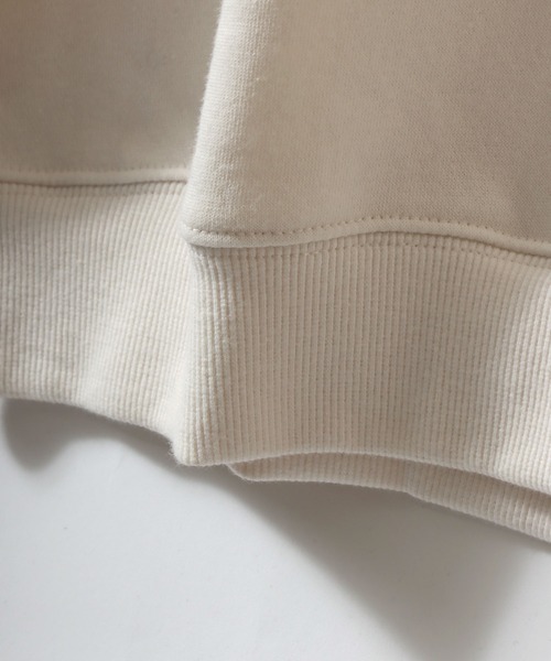 ANPAS(アンパス)の「Organic Cotton Fleece Lining SweatShirt/オーガニックコットン 裏起毛 スウェット トレーナー メンズ レディース(スウェット・メンズ・ホワイト/マスタード/ネイビー/ブラック/オリーブ/グレー/アッシュブラウン/ブルー・M/L/LL)」の21枚目の写真