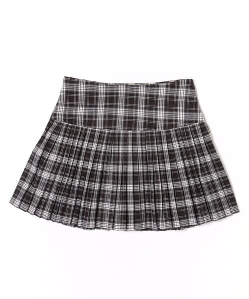 STAY MOTION（ステイモーション）の「【WEB限定】インパン付きチェック柄プリーツミニスカート[レトロ ガーリー ショート丈 インパン付き]（スカート・レディース・ブラウン/ブラック・S/M）」の8枚目の写真