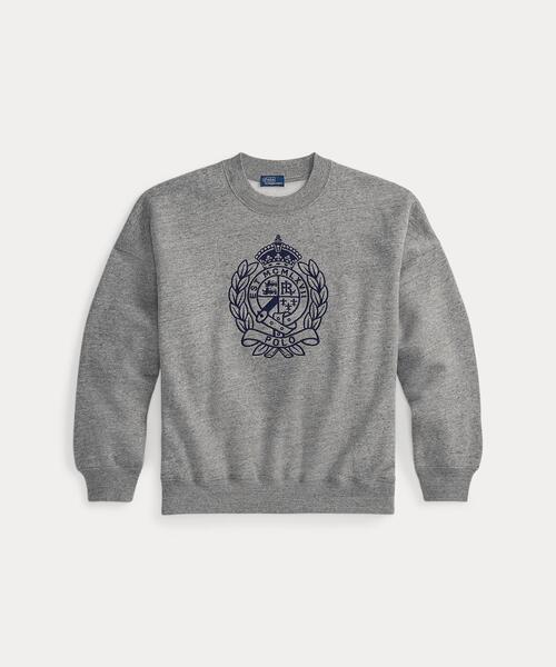 エンブロイダリークレスト フリース クルーネック（Tシャツ/カットソー