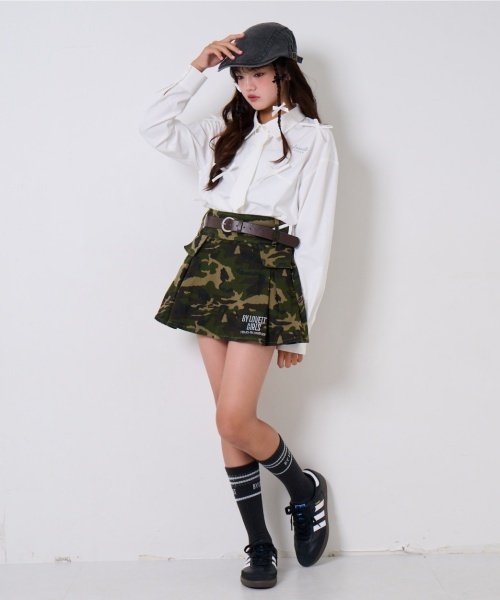 by LOVEiT（バイラビット）の「タイつきリボンブラウス（シャツ/ブラウス・キッズ・オフホワイト/ブルー・140cm/150cm/120cm/130cm/160cm）」の6枚目の写真