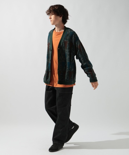 niko and...（ニコアンド）の「ジオメ柄ニットVネックカーディガン（カーディガン/ボレロ・メンズ・ダークブラウン/ネイビー/ブラック/グリーン・MEDIUM/LARGE）」の15枚目の写真