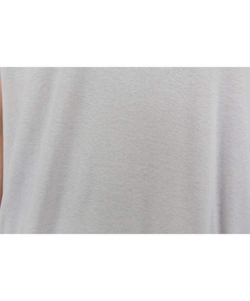 RCD(アールシーディー)の「コットンフライスVネックフレンチTシャツ(Tシャツ/カットソー・レディース・ピンクベージュ/ブラック/オフホワイト・LL~3L/M-L)」の4枚目の写真