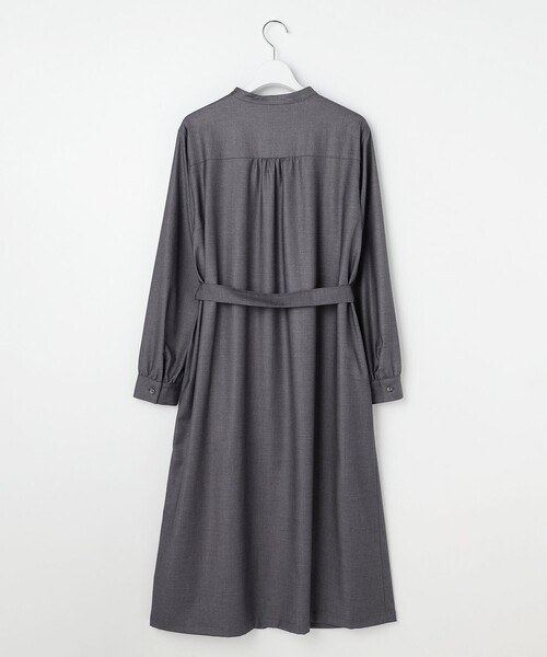 J.PRESS(ジェイプレス)の「ギャバストレッチ ワンピース(シャツワンピース・レディース・ダークブラウン系/ライトグレー系/ネイビー系・11/9)」の15枚目の写真