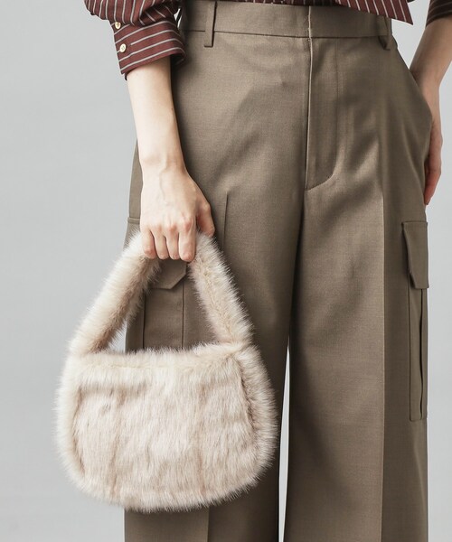 セール】【CLASSY.12月号掲載】コンパクトフェイクファーバッグ