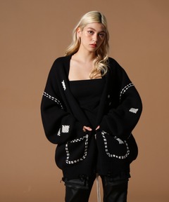 未使用　マクマホンニッティングミルズ Niche. LINE CROSS ニット 未使用 マクマホンニッティングミルズ Niche. LINE CROSS ニット