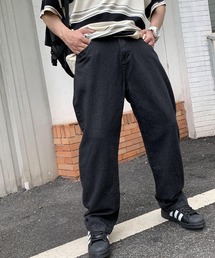 ルーズストレートデニムパンツ ジーンズ ビンテージウォッシュ -ARCADE Limited Line-