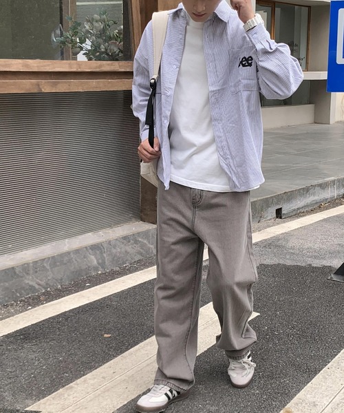 ARCADE(アーケード)の「ルーズストレートデニムパンツ ジーンズ ビンテージウォッシュ -ARCADE Limited Line-(デニムパンツ・メンズ・ブラック/ライトブルー/チャコールグレー/ブルー・M/L/XL)」の7枚目の写真
