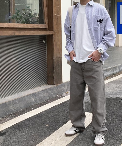 ARCADE(アーケード)の「ルーズストレートデニムパンツ ジーンズ ビンテージウォッシュ -ARCADE Limited Line-(デニムパンツ・メンズ・ブラック/ライトブルー/チャコールグレー/ブルー・M/L/XL)」の8枚目の写真