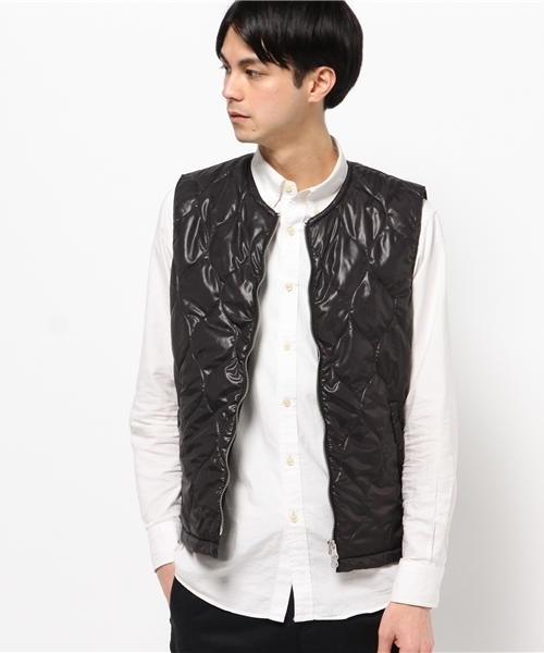 ikka（イッカ）の「リップストップインナーベスト（ダウンベスト・メンズ・ブラック/オリーブ・LARGE/MEDIUM/X-LARGE）」の9枚目の写真