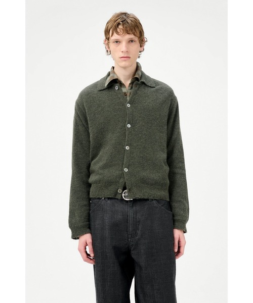 トップス OUR LEGACY evening polo 46 Our Legacy - Evening Polo Black Fuzzy Alpaca