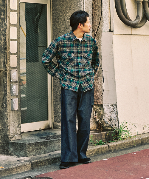 417 EDIFICE（フォーワンセブンエディフィス）の「ブークレチェック C.P.Oシャツ（シャツ/ブラウス・メンズ・ブラック/グリーン/レッド/ピンク・MEDIUM/LARGE）」の16枚目の写真