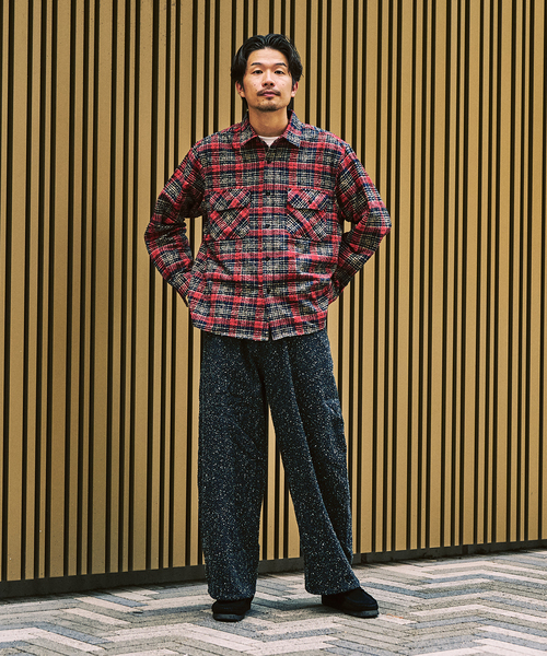 417 EDIFICE（フォーワンセブンエディフィス）の「ブークレチェック C.P.Oシャツ（シャツ/ブラウス・メンズ・ブラック/グリーン/レッド/ピンク・MEDIUM/LARGE）」の17枚目の写真