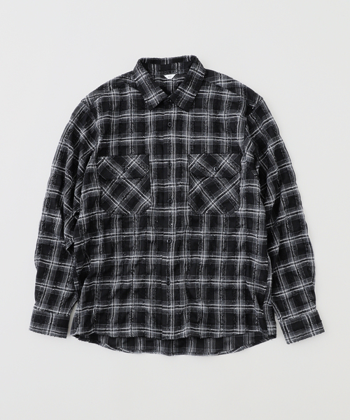 417 EDIFICE（フォーワンセブンエディフィス）の「ブークレチェック C.P.Oシャツ（シャツ/ブラウス・メンズ・ブラック/グリーン/レッド/ピンク・MEDIUM/LARGE）」の19枚目の写真