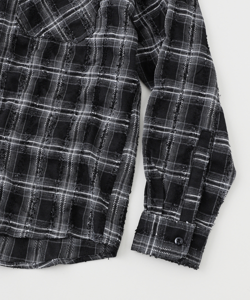 417 EDIFICE（フォーワンセブンエディフィス）の「ブークレチェック C.P.Oシャツ（シャツ/ブラウス・メンズ・ブラック/グリーン/レッド/ピンク・MEDIUM/LARGE）」の9枚目の写真