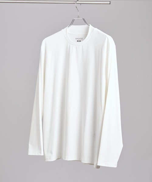 B.C STOCK（ベーセーストック）の「ドレス ロングスリーブTシャツ（Tシャツ/カットソー・メンズ・ホワイト/チャコールグレー/ブラック・SMALL/MEDIUM/LARGE）」の2枚目の写真