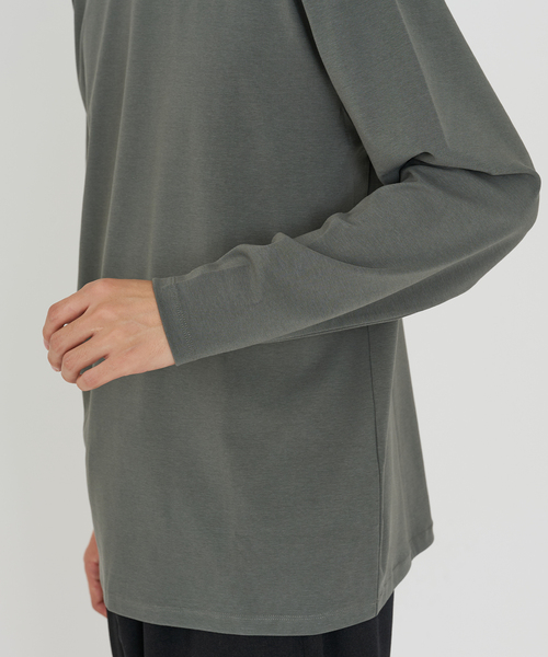 B.C STOCK（ベーセーストック）の「ドレス ロングスリーブTシャツ（Tシャツ/カットソー・メンズ・ホワイト/チャコールグレー/ブラック・SMALL/MEDIUM/LARGE）」の6枚目の写真