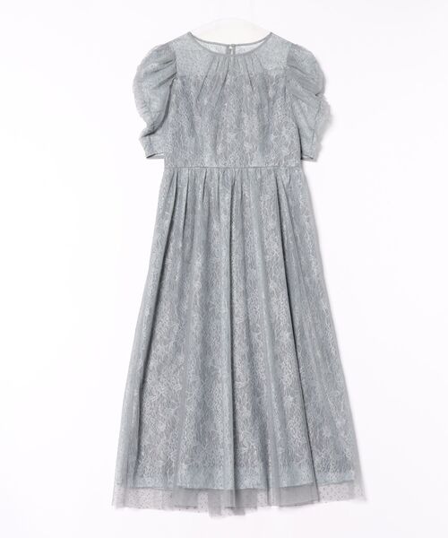 STRAWBERRY-FIELDS(ストロベリーフィールズ)の「ドットパルフェ_ドットチュールレイヤードドレス(ドレス・レディース・グレイッシュブルー/ブラック・2)」の11枚目の写真