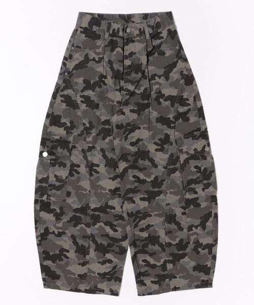 セール】【HOOK】for girls カモフラ柄バルーンカーゴパンツ