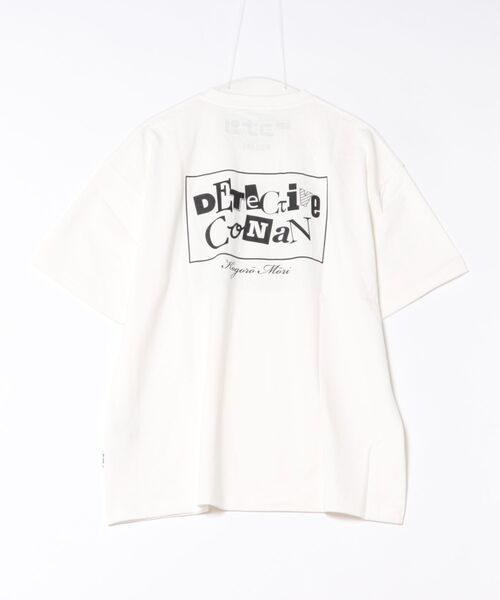 PAGEBOY（ページボーイ）の「【UNISEX/ 名探偵コナン】小五郎のおっちゃんTシャツ（Tシャツ/カットソー・レディース・オフホワイト/ブラック・FREE）」の3枚目の写真