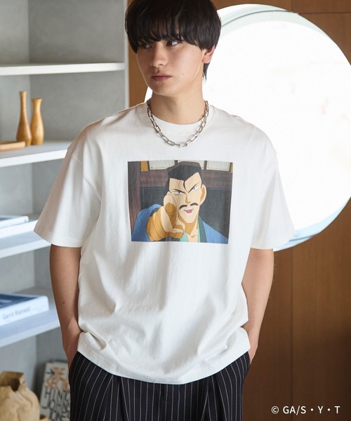 PAGEBOY（ページボーイ）の「【UNISEX/ 名探偵コナン】小五郎のおっちゃんTシャツ（Tシャツ/カットソー・レディース・オフホワイト/ブラック・FREE）」の2枚目の写真