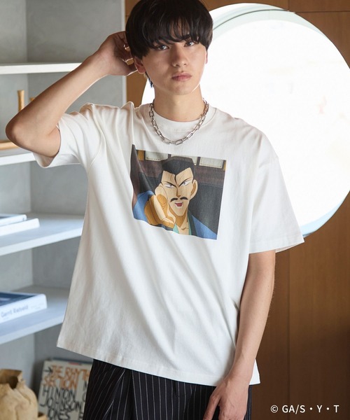 PAGEBOY（ページボーイ）の「【UNISEX/ 名探偵コナン】小五郎のおっちゃんTシャツ（Tシャツ/カットソー・レディース・オフホワイト/ブラック・FREE）」の4枚目の写真