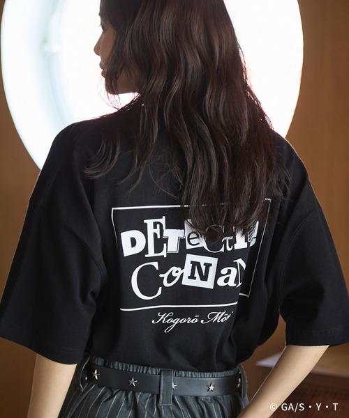 PAGEBOY（ページボーイ）の「【UNISEX/ 名探偵コナン】小五郎のおっちゃんTシャツ（Tシャツ/カットソー・レディース・オフホワイト/ブラック・FREE）」の8枚目の写真