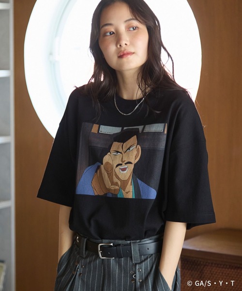 PAGEBOY（ページボーイ）の「【UNISEX/ 名探偵コナン】小五郎のおっちゃんTシャツ（Tシャツ/カットソー・レディース・オフホワイト/ブラック・FREE）」の9枚目の写真