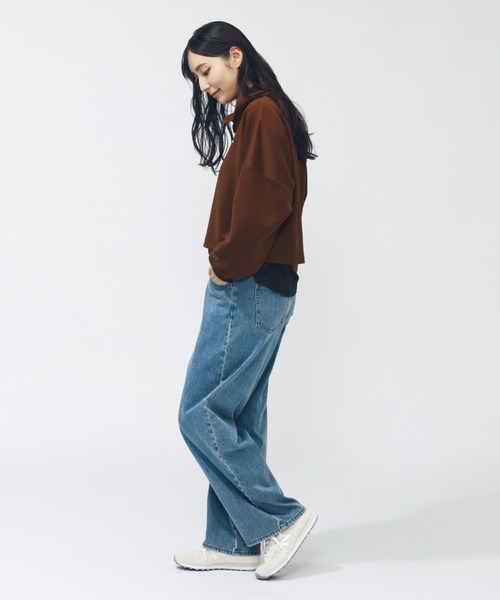 NEW BALANCE（ニューバランス）の「【アルペン限定】 ニューバランス New Balance THE CITY ハーフジッププルオーバー（スウェット・レディース・ブルー/ブラウン/ホワイト・M/L）」の10枚目の写真