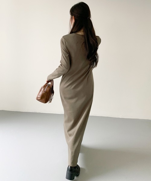 セール】【選べる着丈】ベーシックマキシワンピース（ワンピース）｜by