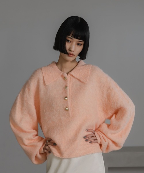 セール】ポロニットプルオーバーLS 596335（ニット/セーター