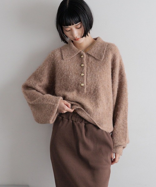 LOWRYS FARM（ローリーズファーム）の「ポロニットプルオーバーLS