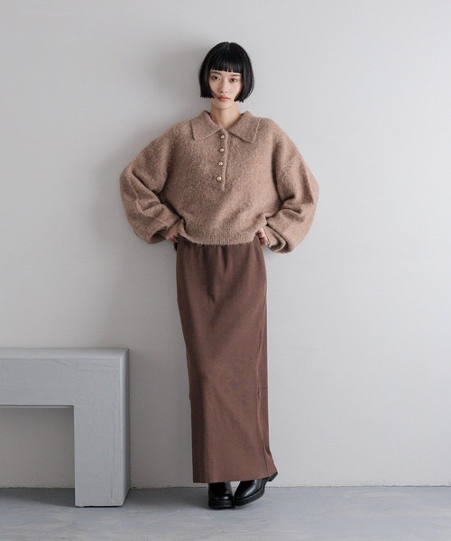 LOWRYS FARM（ローリーズファーム）の「ポロニットプルオーバーＬＳ　596335（ニット/セーター・レディース・ブラウン/グレー/アイボリー/ピンク・FREE）」の17枚目の写真