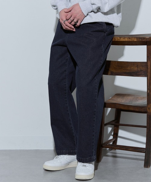 Dickies(ディッキーズ)の「【Dickies】TCツイル/デニム ワイドストレート(チノパンツ・メンズ・ベージュ/ブルー系その他/ブラック系1/カーキ/ブラック/チャコールグレー・M/L/LL)」の13枚目の写真