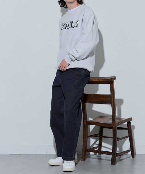 Dickies(ディッキーズ)の「【Dickies】TCツイル/デニム ワイドストレート(チノパンツ・メンズ・ベージュ/ブルー系その他/ブラック系1/カーキ/ブラック/チャコールグレー・M/L/LL)」の8枚目の写真