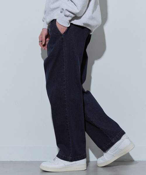 Dickies(ディッキーズ)の「【Dickies】TCツイル/デニム ワイドストレート(チノパンツ・メンズ・ベージュ/ブルー系その他/ブラック系1/カーキ/ブラック/チャコールグレー・M/L/LL)」の10枚目の写真