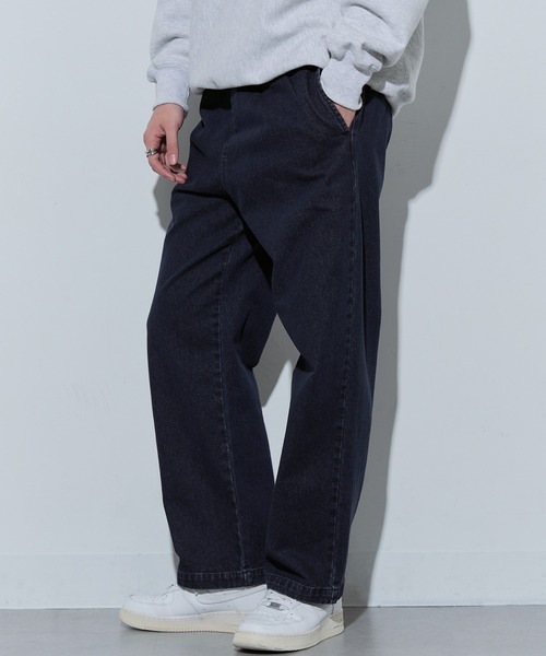 Dickies(ディッキーズ)の「【Dickies】TCツイル/デニム ワイドストレート(チノパンツ・メンズ・ベージュ/ブルー系その他/ブラック系1/カーキ/ブラック/チャコールグレー・M/L/LL)」の11枚目の写真