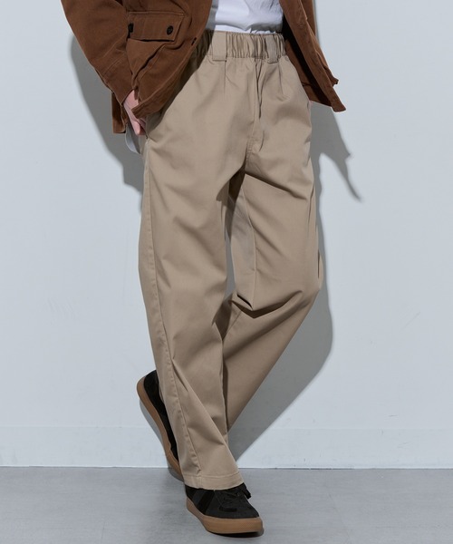 セール】【Dickies】TCツイル/デニム ワイドストレート（チノパンツ