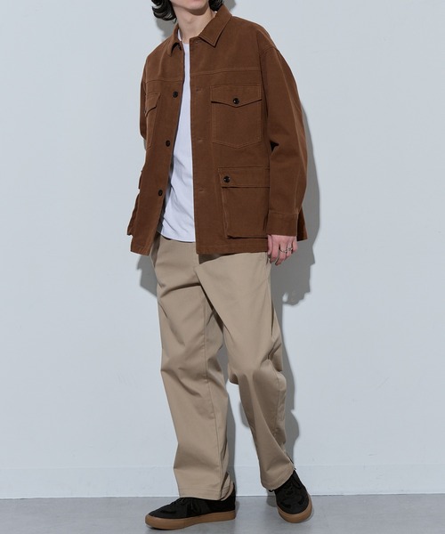 Dickies(ディッキーズ)の「【Dickies】TCツイル/デニム ワイドストレート(チノパンツ・メンズ・ベージュ/ブルー系その他/ブラック系1/カーキ/ブラック/チャコールグレー・M/L/LL)」の19枚目の写真