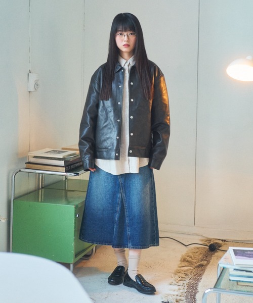 elanque エランク　レザージャケット セール】short length coach jacket / ショートレングスコーチ