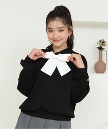 PINKHUNT（ピンクハント）の「PINKHUNT ピンクハント ビッグサテンリボンパーカー 0966K（パーカー・キッズ）」