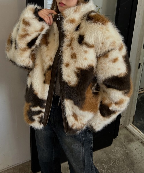 PAGEBOY（ページボーイ）の「ZIPUPキャットファーブルゾン（ブルゾン